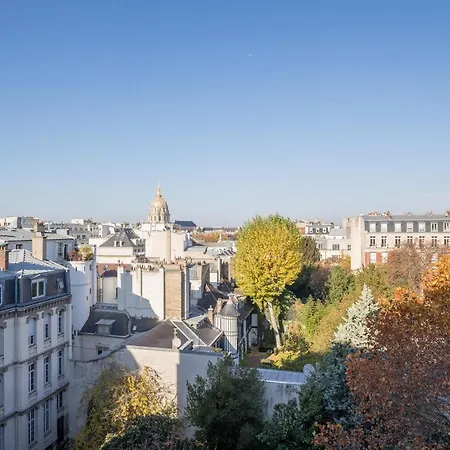 Eiffel Tower View + Terrace Saint Germain Des Pres פריז